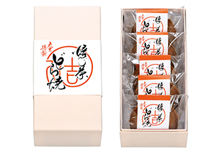 丸吉特製 焙じ茶どら焼 5個入り 写真